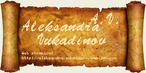 Aleksandra Vukadinov vizit kartica